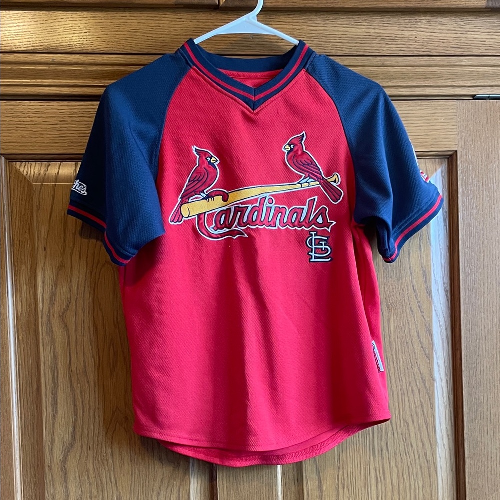 Stitches Kids Red and Navy Cardinals Jersey